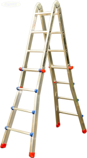 Teleskopický žebřík profi FINTES 4x5 příček